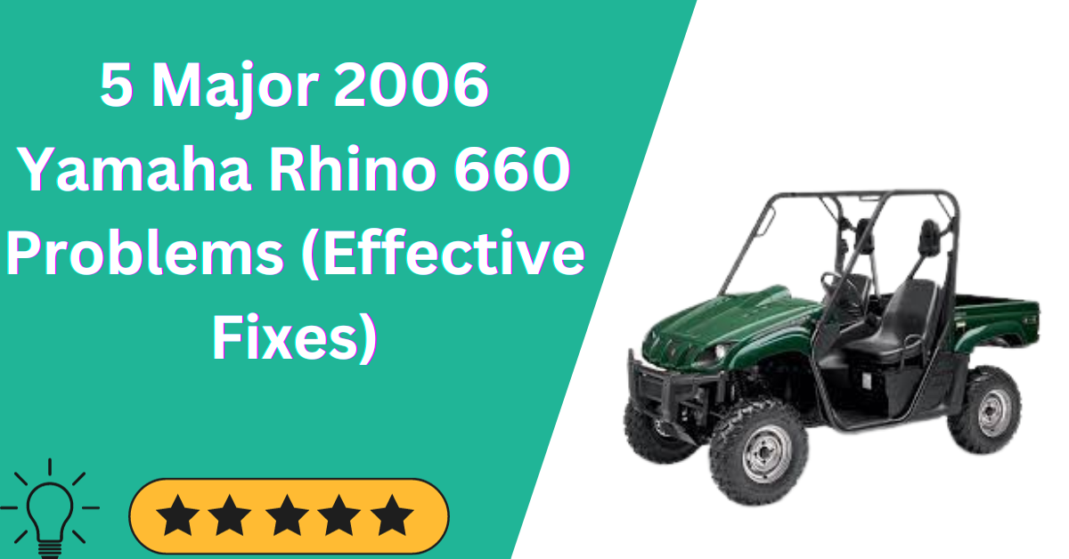 2006 Yamaha Rhino 660 Problems