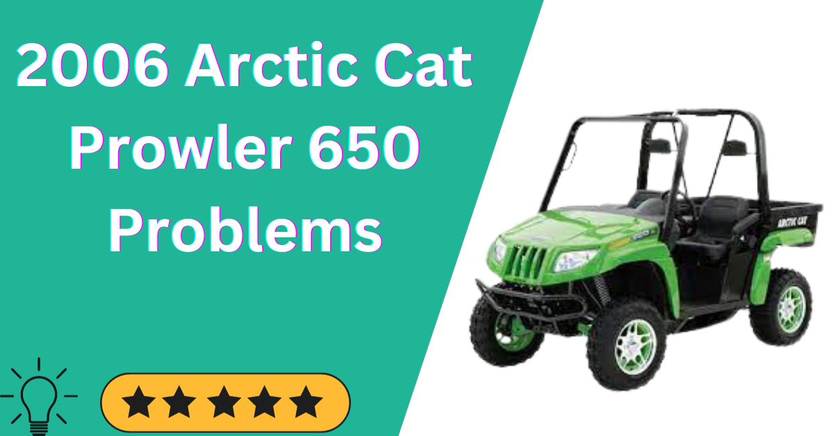 2006 Arctic Cat Prowler 650 Problems